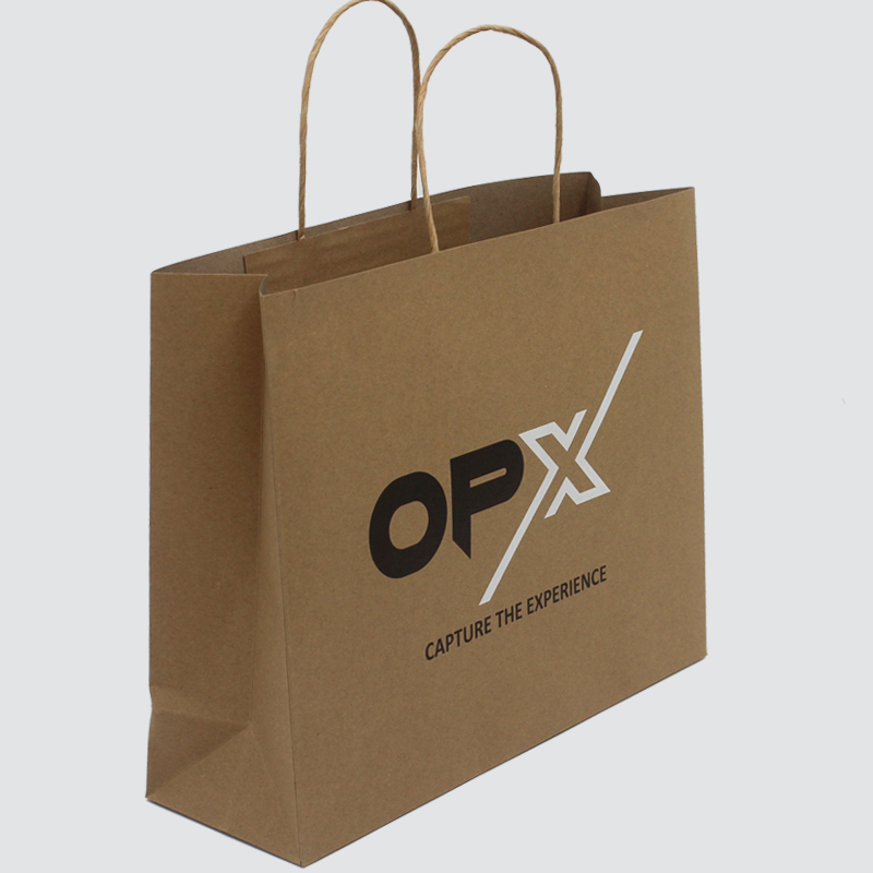 Custom karft paper bag with handle